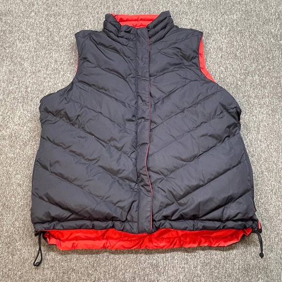 Coldwater Creek Jackets & Blazers - Coldwater Creek Reversible Puffer Vest Women's Size M Black Red Down Insulated